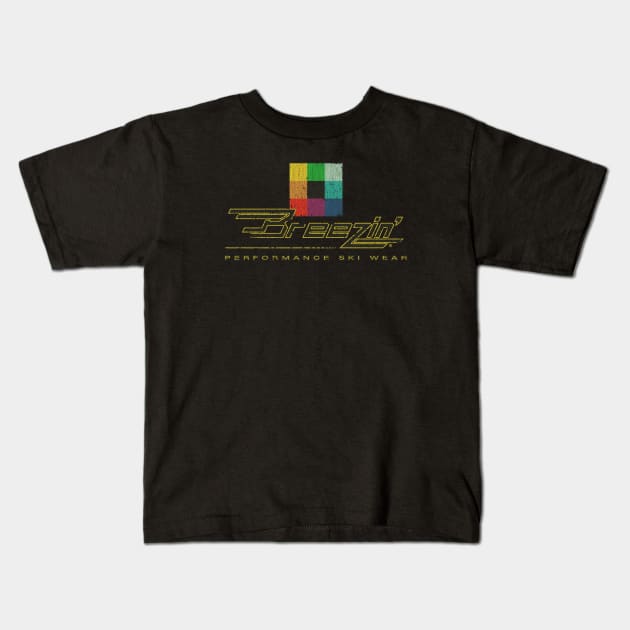 Breezin' Performance Ski Wear Vintage Kids T-Shirt by JCD666